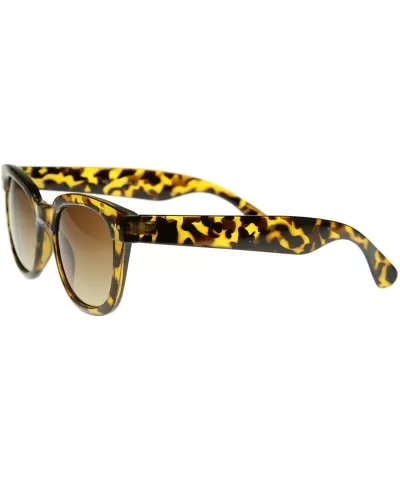 Designer Inspired Bold Thick Frame Fashion Horn Rimmed Style Sunglasses (Tortoise) - CH117Z4R7CP $14.30 Wayfarer