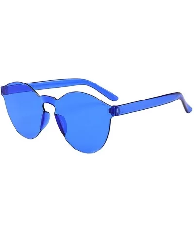 Lovely Rimless Tinted Sunglasses Transparent Candy Color Eyewear for Party Favor (Style H) - C0196LWQI2H $11.17 Rimless