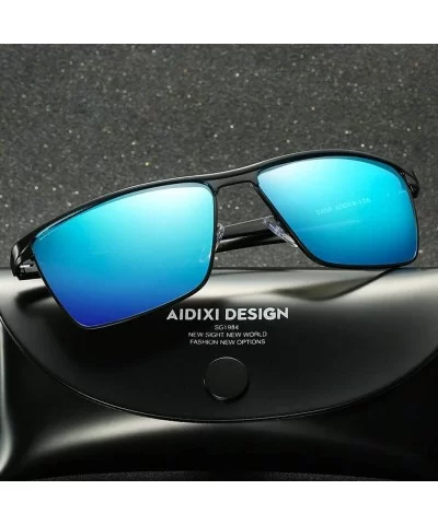 Polarized Sunglasses Glasses Teardrop MDYHJDHHX - E Blue - C818X7O04KX $36.28 Round