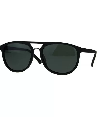 Mens Classic Mod Thin Plastic Racer Pilots Sunglasses - Black Green - CQ1895WTXEG $18.29 Rectangular