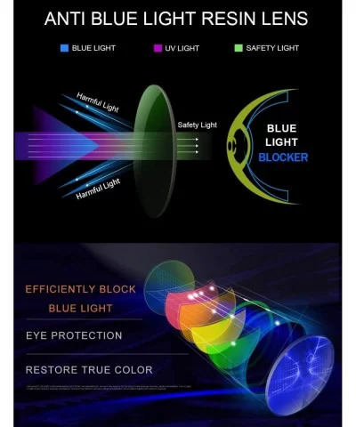 Blue Light Blocking Glasses Men Women Clear Lightweight Eyeglasses Frame for Computer Reading/Gaming/TV/Phones - CM18I978KCO ...