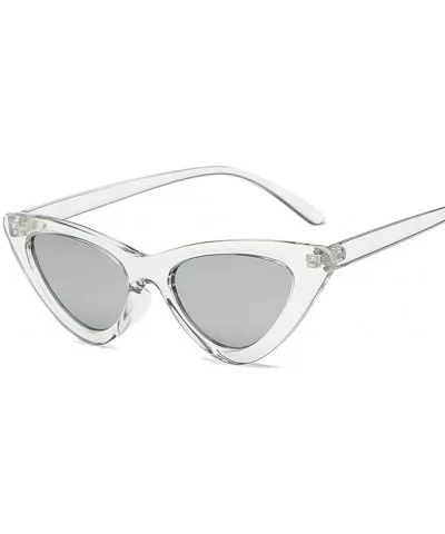 Sunglasses Women Plastic vintage retro triangular cat eye glasses Outdoor - C7 - CD18WXSEUU0 $40.33 Cat Eye