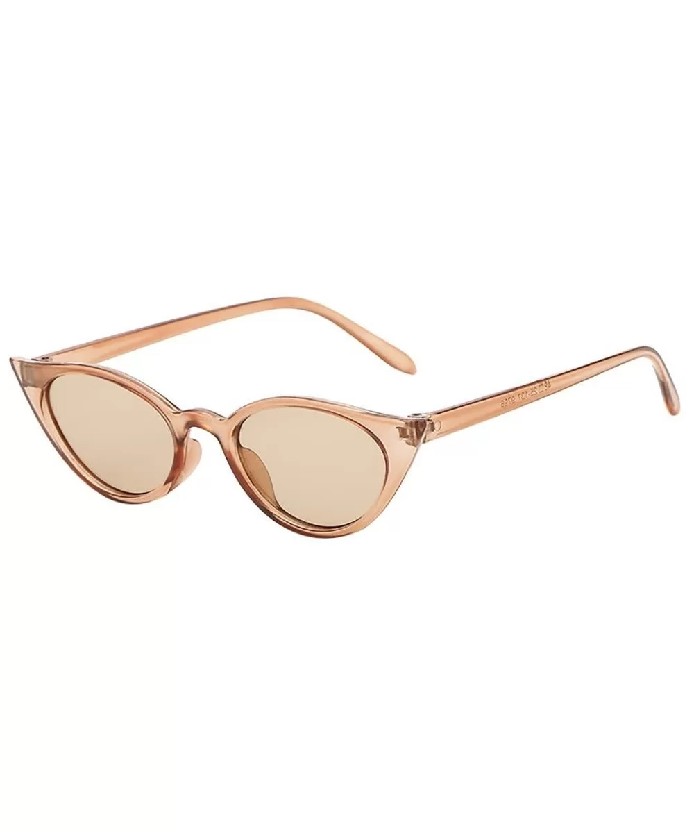 Vintage Cat Eye Sunglasses Irregular Shape Sunglasses Eyewear Retro Unisex Sunglasses - D - CR18R4L7MM4 $11.47 Cat Eye