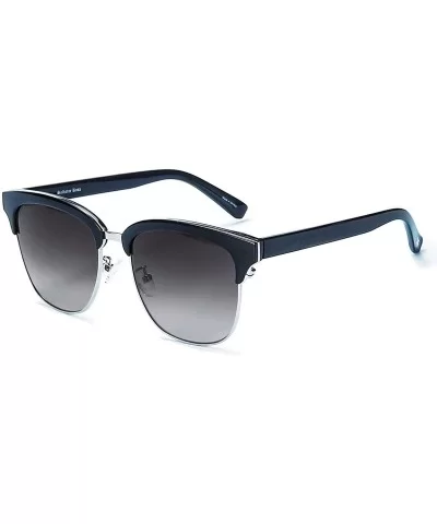 Classic Half Frame Semi-Rimless Rimmed Sunglasses for Women UV400 Protection - CI18R0AEAZL $12.37 Semi-rimless