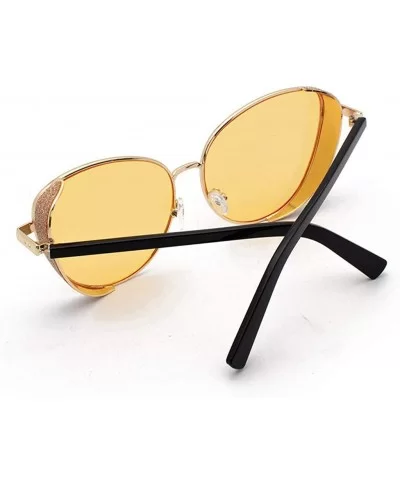 Women Classic Polarized Sunglasses Sparkle Composite Frame Cat Eye Sun Glasses for Beach Travel Vacation - CF199GQHK78 $17.81...