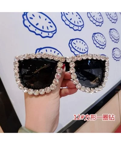 18 Design Summer Sunglasses Women Sweet Flower Rhinestone Round Sun Glasses Vintage Retro Beach Ladies Shades - CE198A5EUIH $...