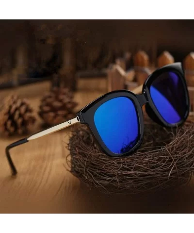 2019 New Fashion New Sunglasses Women Brand Designer Big Frame C5 - C7 - C818YZW9Q0M $11.25 Aviator