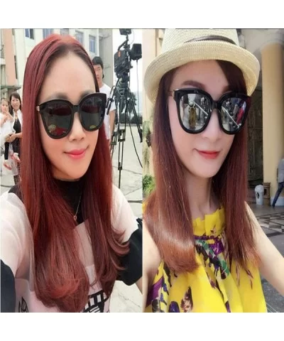 2019 New Fashion New Sunglasses Women Brand Designer Big Frame C5 - C7 - C818YZW9Q0M $11.25 Aviator