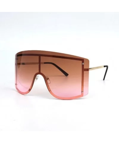 Big Frame Personality Sunglasses Windproof Sunglasses Colorful Frame Goggles - 3 - CY190EWEGS8 $54.01 Goggle