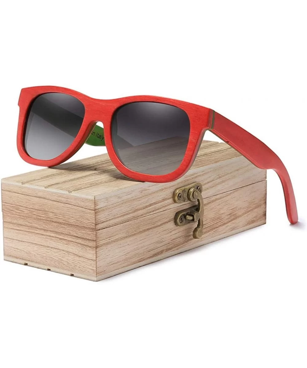 Handmade Natural Wooden Men's Glasses Polarized Sunglasses Gradient Lens Women Original Kingseven Black - CB194OUS5SO $76.74 ...