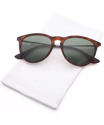 Women's Polarized Sunglasses - Round Retro Mirrored Sunglasses Colors - CW1822YT37U $13.62 Sport