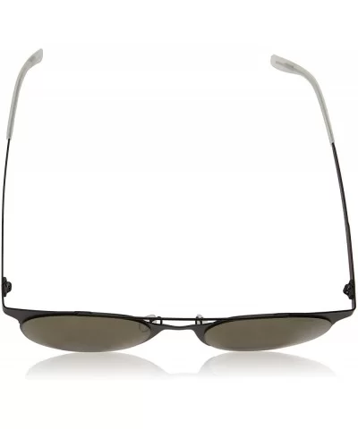 CA115/S Round Sunglasses- Matte Grey/Blue- 50 mm - Matte Black - CE12CLPFFE9 $60.12 Round