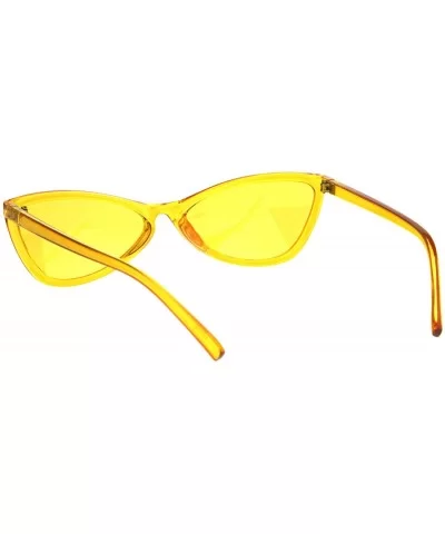 Womens Wide Butterfly Cateye Sunglasses Unique Stylish Shades UV 400 - Yellow (Yellow) - C418S8SSYRX $15.05 Butterfly