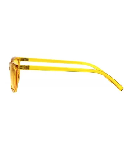 Womens Wide Butterfly Cateye Sunglasses Unique Stylish Shades UV 400 - Yellow (Yellow) - C418S8SSYRX $15.05 Butterfly