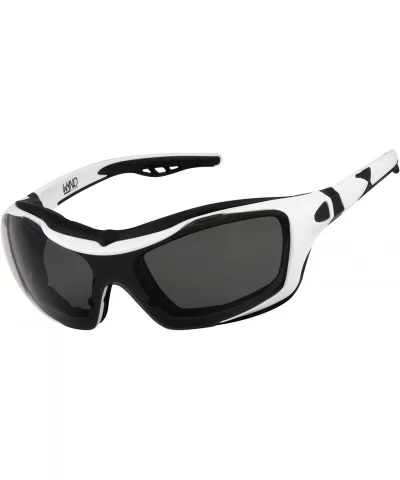 Polarized Riding Sunglasses Extreme Sports Wrap Motorcycle Glasses - White - CM17YQ0M72M $37.04 Wrap