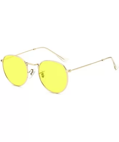 Luxury Sunglasses Women/Men Brand Designer Glasses Lady Oval Sun Small Metal Frame Oculos De Sol Gafas - C7 - CB197A2CLWX $44...