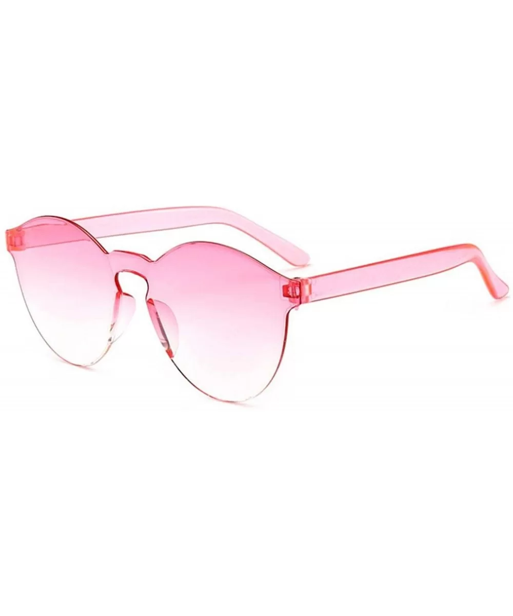 Fashion Women Flat Sunglasses Luxury Sun Glasses Eyewear Candy Color Mirror UV400 Oculos De Sol - Pink - CY1985D636X $45.86 Oval