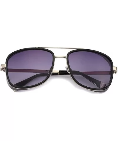 Mens Womens Sunglasses Tony Style Retro Side Shield Square Sunglasses - C1 - CH18TKNDXAD $17.40 Shield