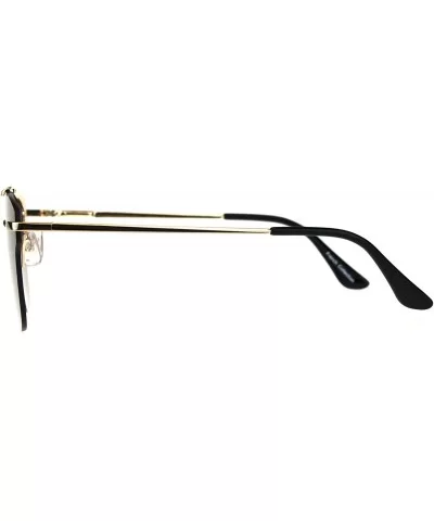 Rimless Designer Mens Fashion Luxury Sunglasses - Gold Pink Grey - CU189LNCOH7 $20.92 Rimless