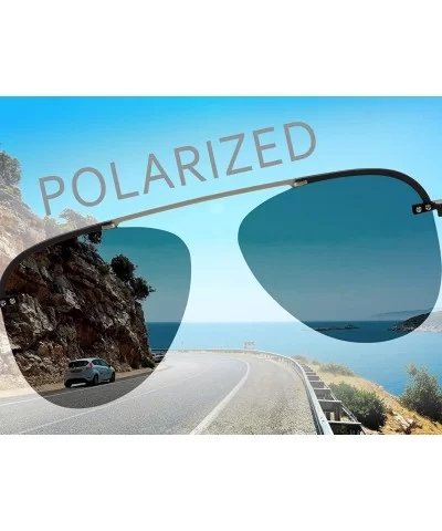 Unisex Polarized Sunglasses&UV400 Blue Light Blocking Glasses-Stylish for Men/Women - Dc3045-c1 - CW18QK7HC34 $39.35 Oval