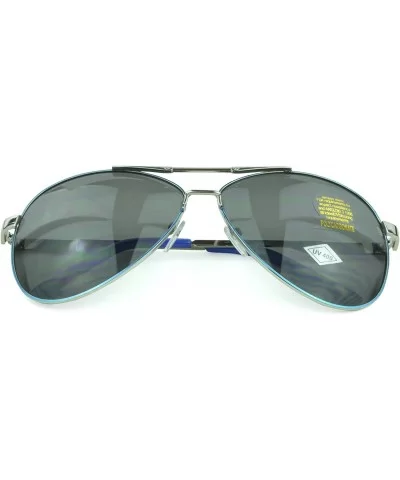 Trendy Classic Aviator Sunglasses Men/Women Sunglasses 100% UV Protection - Blue - CL129IJX2GT $12.07 Square