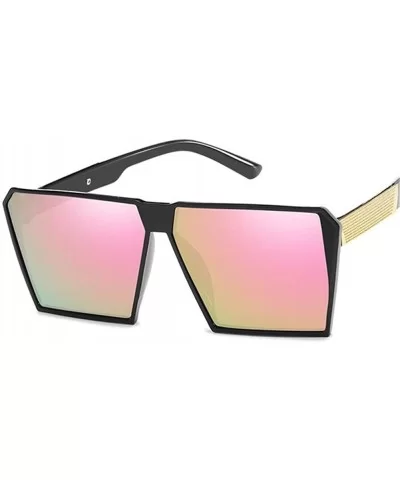 Oversized Sunglasses Reflective Designer - C2 - CF198UK4KUZ $14.12 Square