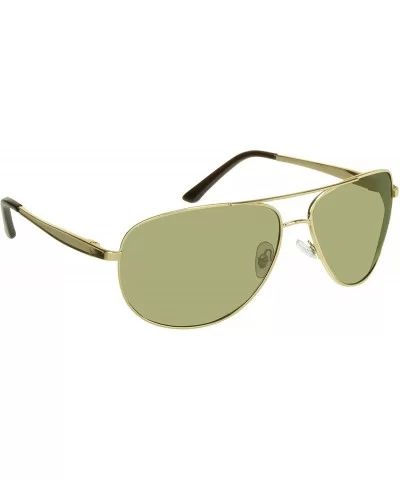 Aviator Big & Tall Sunglasses Extra Large and Wide Fit - Gold - CY11XMF2QCH $16.97 Aviator