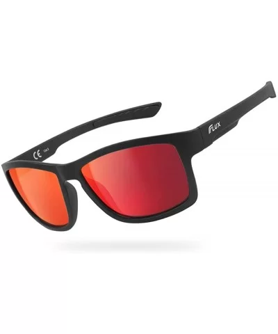 FX21 Injected PC Polarized Sports Unisex Sunglasses for Active Lifestyles - Black - CT18WOLTRH0 $39.39 Sport