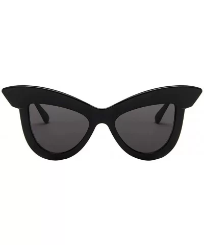 Women Cat Eye Sunglasses Retro Eyeglass Frame Eyewear Unique Personality Colored Glasses - CL18ST4UARK $11.50 Oversized