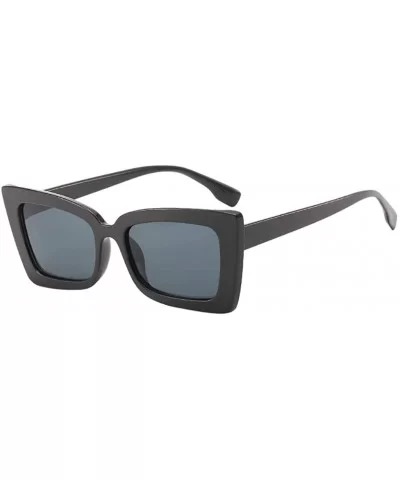 Adult Irregular Frame Sunglasses Retro Eyewear Fashion Radiation Protection Sunglasses - B - C618TQWW6YT $8.40 Goggle
