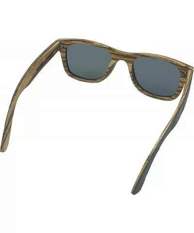 Bamboo Oak Wood Stone Sunglasses with Bamboo Case - CG192QOQG70 $66.78 Oval