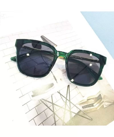 2018 Women Oversize Sunglasses Vintage Men Fashion Square Sun Glasses UV400 Gafas De Sol Eyewear - C02 - CR197A2EQ8A $32.66 R...