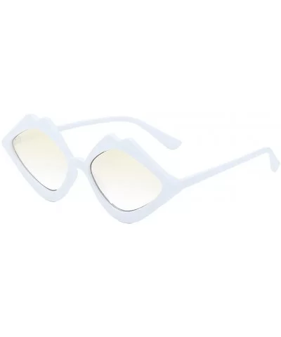 Women Vintage Inspired Half Tinted Frame Clear Lens Cat Eye Glasses - B - C518Q69GZ5E $12.04 Rimless