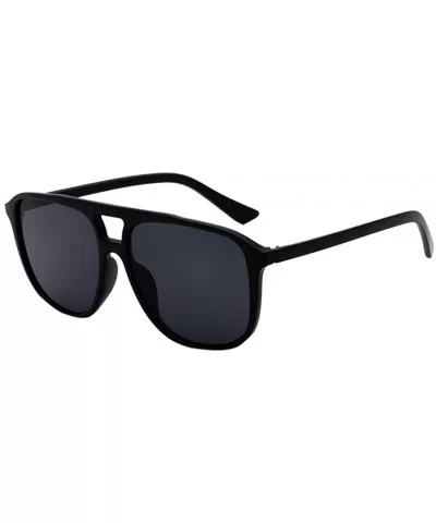 Polarized Gradient Sunglasses For Women Man Mirrored Lens Fashion Goggle Eyewear - Black - C01905A7OSL $11.91 Goggle