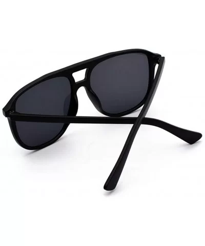 Polarized Gradient Sunglasses For Women Man Mirrored Lens Fashion Goggle Eyewear - Black - C01905A7OSL $11.91 Goggle