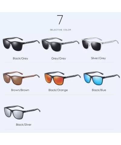 Polarizing sunglasses - Al-Mg driving glasses - sunglasses - outdoor sports cycling glasses - B - CE18Q6ZMWQM $54.42 Sport