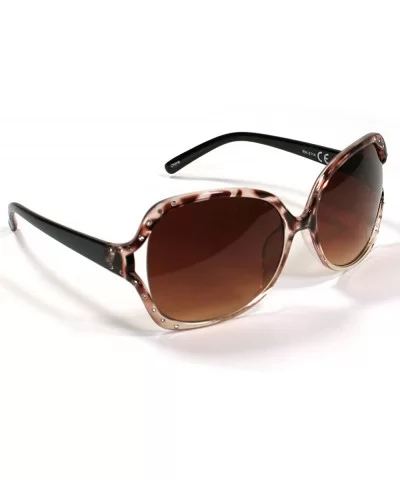 Large Oversized Butterfly Sunglasses 3114 - Coffee - CR11ETU65K3 $13.48 Butterfly