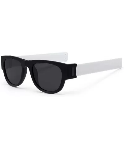 Premium Unisex Polarized Fold Frame Sun Glasses Trendy Stylish Sunglasses for Men Women - White - CB18YOMIG8E $29.83 Goggle