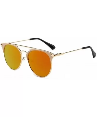 Women Cat Eye Glasses Vintage Mirror UV400 Sunglasses Eyewear - Red - CC17AYY7CX4 $12.96 Goggle