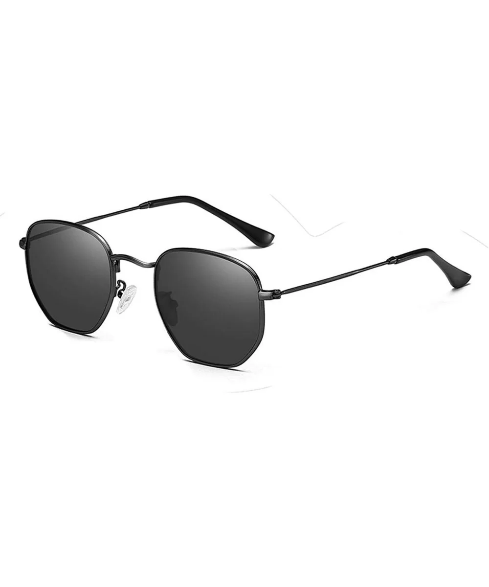 Classic Polarized Sunglasses Men Shades Women Hexagon Retro Sun Glasses StainlSteel Frames PA1279 - CS199CGTX3W $34.29 Oversized