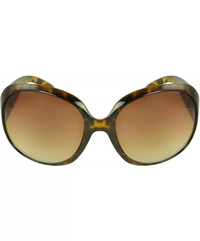 Vintage Retro Eyewear Baywood Shield Fashion Sunglasses - Brown Leopard - CA11I0I3YB3 $11.95 Shield