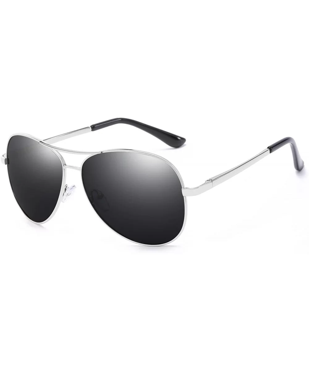 Polarized Aviator Sunglasses for Men Women UV400 Protection Metal With Spring Hinge Adult Sunglasses VC1018 - C018EZL92KO $13...