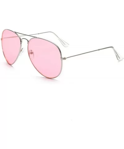 Sunglasses colorful two-color Sunglasses dazzling ocean film sunglasses sunglasses - Gold Frame - Pink Blue - CI18AZAA7T9 $53...