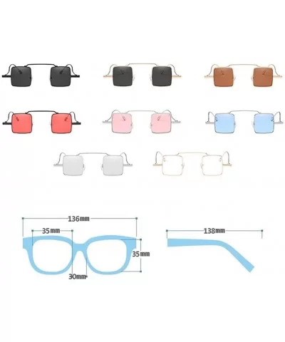 Retro Trend Sunglasses Fashion Square Sunglasses for Men and Women - C4 - CC18D4KLN8K $14.03 Square