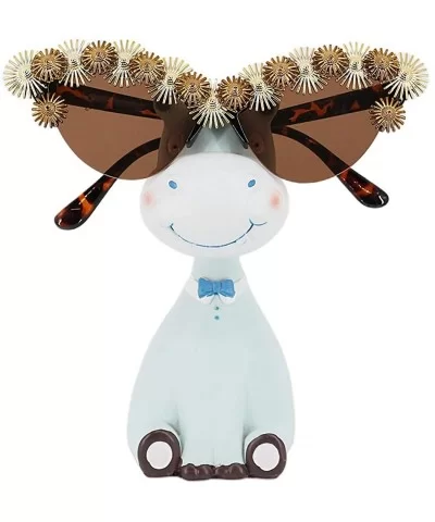 Stylish Metal Bee Decoration Sunglasses UV Protection Frame - Leopard Frame/Daisy - C61939WDUAN $23.77 Cat Eye