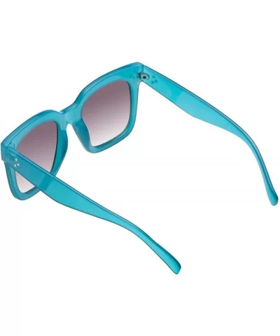 Classic Women Oversized Square Sunglasses for 100% UV Protection Flat Lens Fashion Shades - C8199I9D9YN $17.24 Oversized