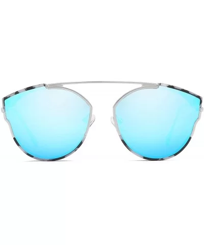 Womens Cateye Sunglasses Metal Sunglasses for Women Fashion Shades Retro Eyewear SL0N009 - CU18H278YCH $26.26 Oversized