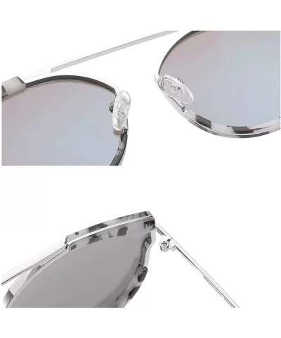 Womens Cateye Sunglasses Metal Sunglasses for Women Fashion Shades Retro Eyewear SL0N009 - CU18H278YCH $26.26 Oversized