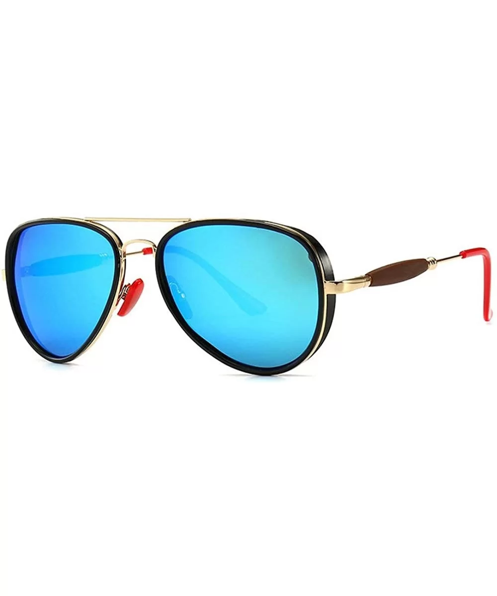 Polarized Sunglasses Glasses Gradient Goggles - Blue - CR18NUYEW7M $20.39 Goggle