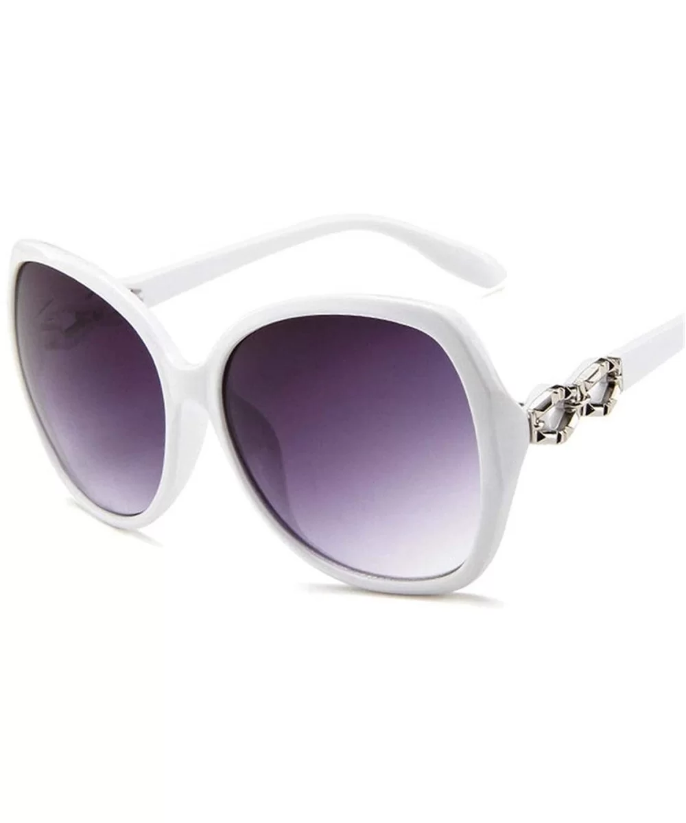 2019 Gradient Plastic Sunglasses Women Candy Color Lens Sun Glasses Classic Vintage Feminino UV400 - White - CC18W0TXSOI $12....